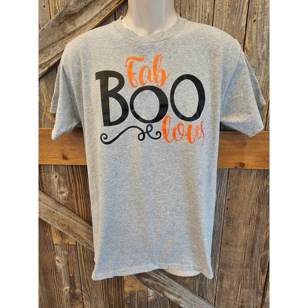 FaBOOlous t shirt fall Halloween teacher career t shirt EUC size medium